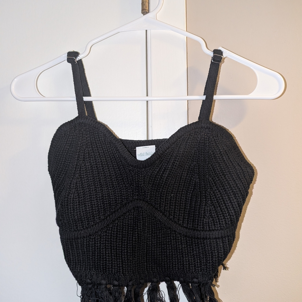 Wild Fable Black Knit Bra Top - Picture 6 of 7